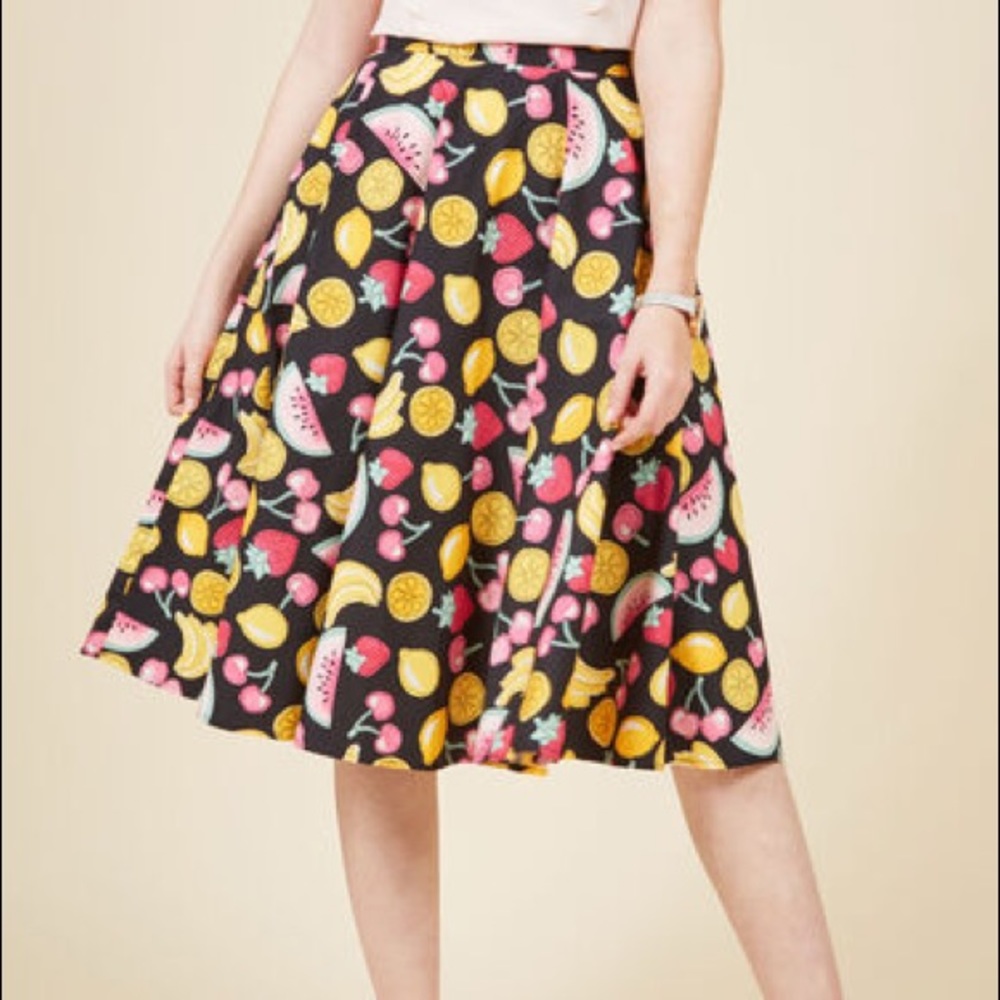 Hell Bunny Tutti Fruit circle skirt